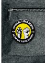 Button PETA Animal - Human Liberation grau
