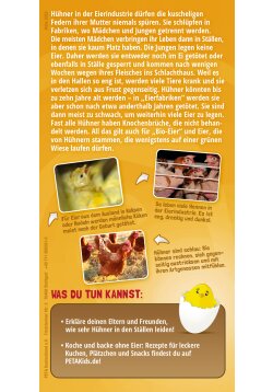 Hühner sind Freunde, keine Eierlege-Maschinen! 100 St