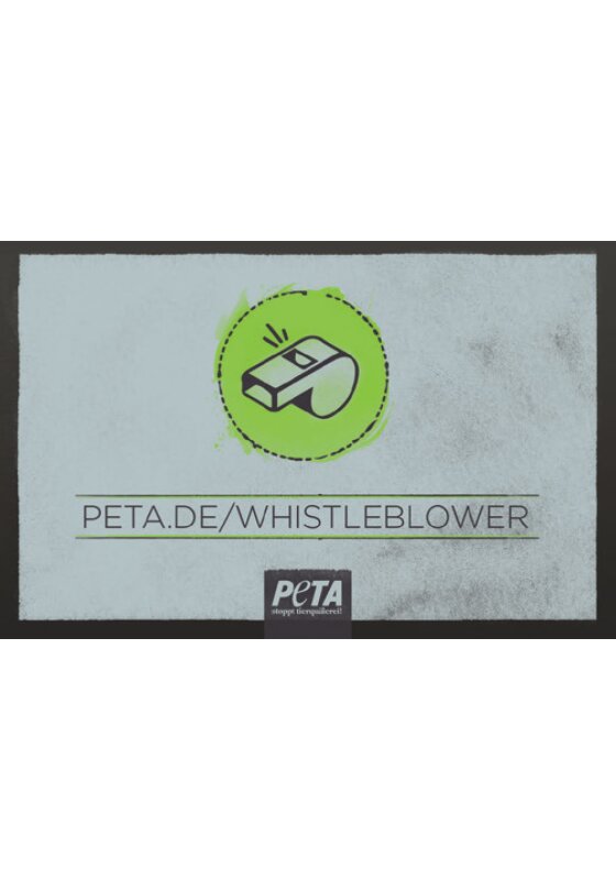 PETA.de Whistleblower 100er Set