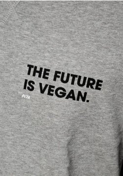 The Future is Vegan Sweater gerade heather grey