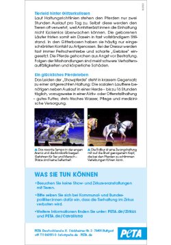Die Wahrheit über Pferde in der Show- und Zirkusbranche 30er Set