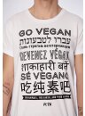 Go Vegan T-Shirt gerade white