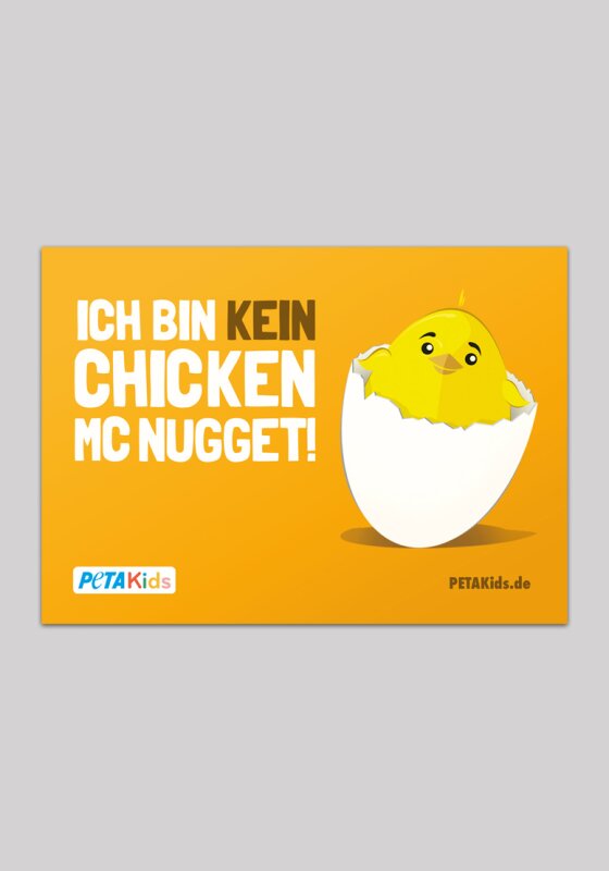Ich bin kein Chicken Mc Nugget! Aufkleber