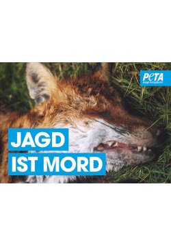 Jagd ist Mord (Fuchs) Poster gerollt