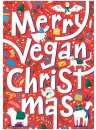 Weihnachtliche Faltkarte Happy Vegan Christmas