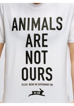 Animals are not ours T-Shirt Unisex, weiß