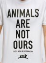 Animals are not ours T-Shirt Unisex, weiß