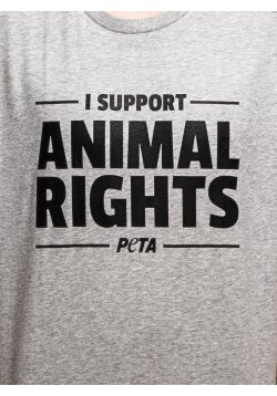 I Support Animal Rights T-Shirt unisex, heather grey