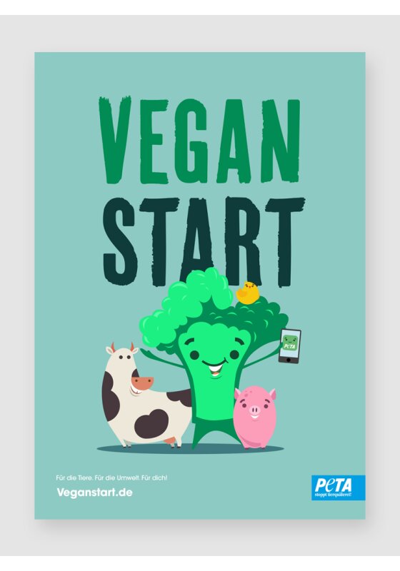 Veganstart Poster A1 gerollt