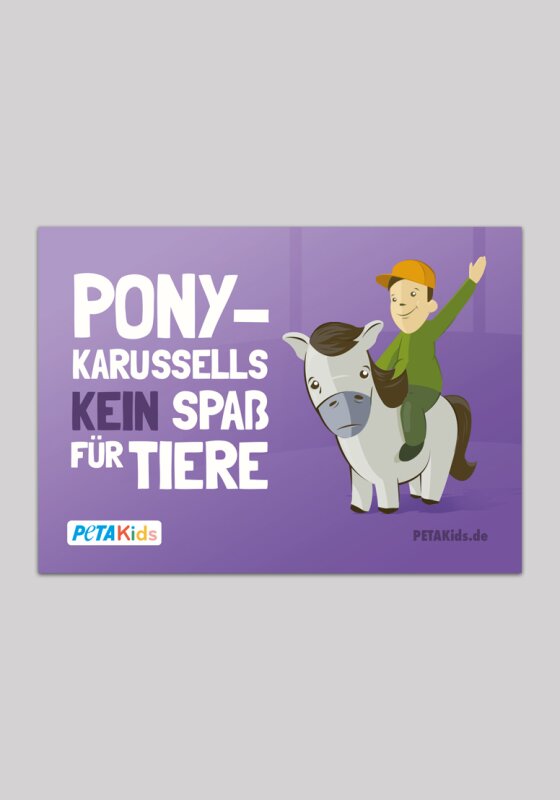 Ponykarussell - kein Spaß für Tiere Sticker
