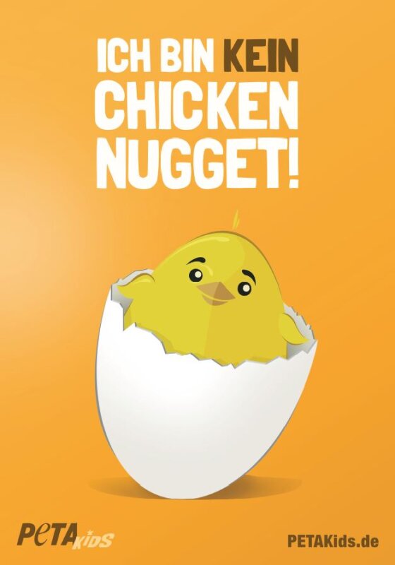 Ich bin kein Chicken Nugget Poster